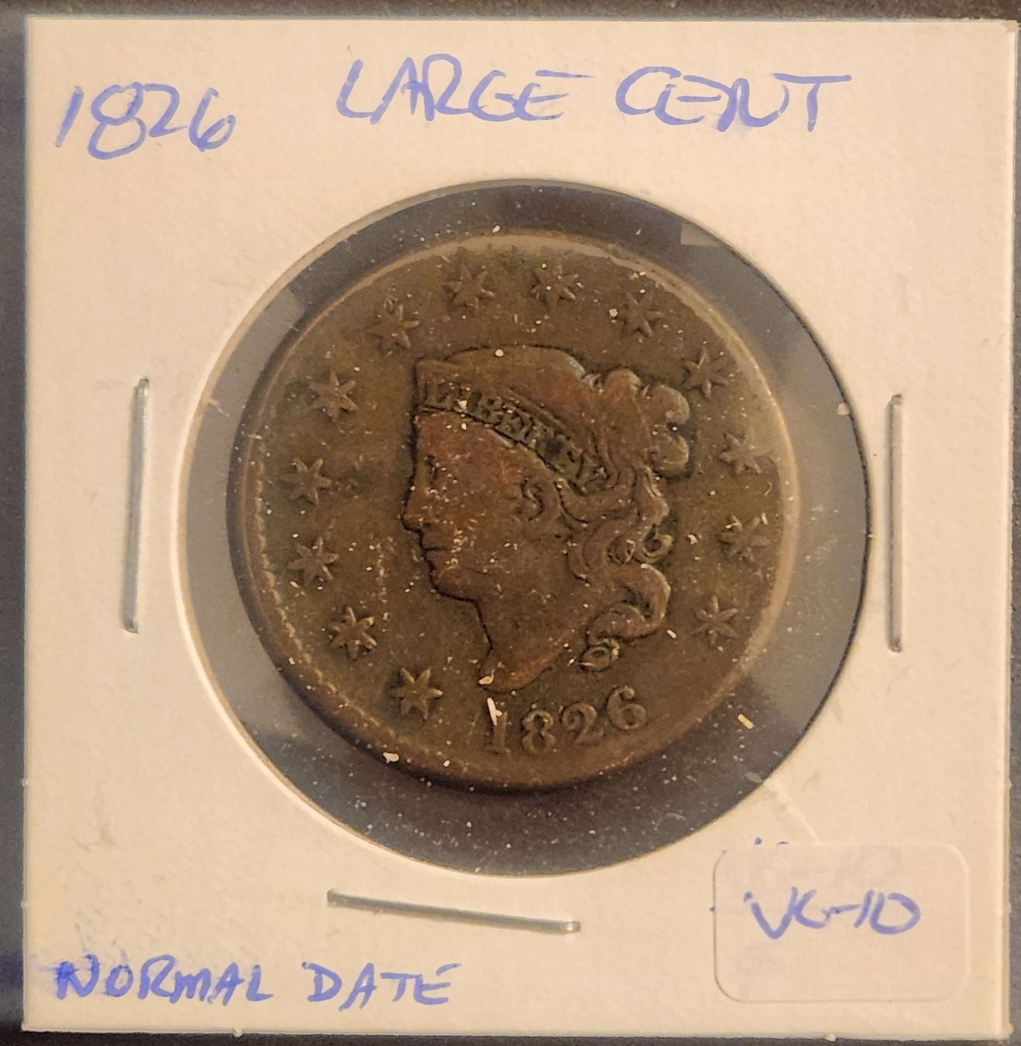 1826 Coronet Head Large Cent