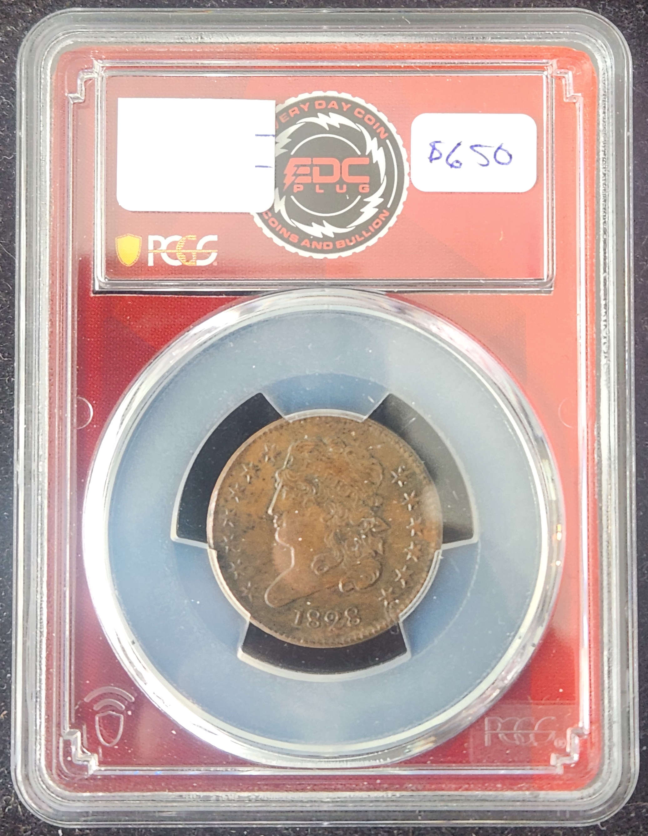 1828 Classic Head Half Cent