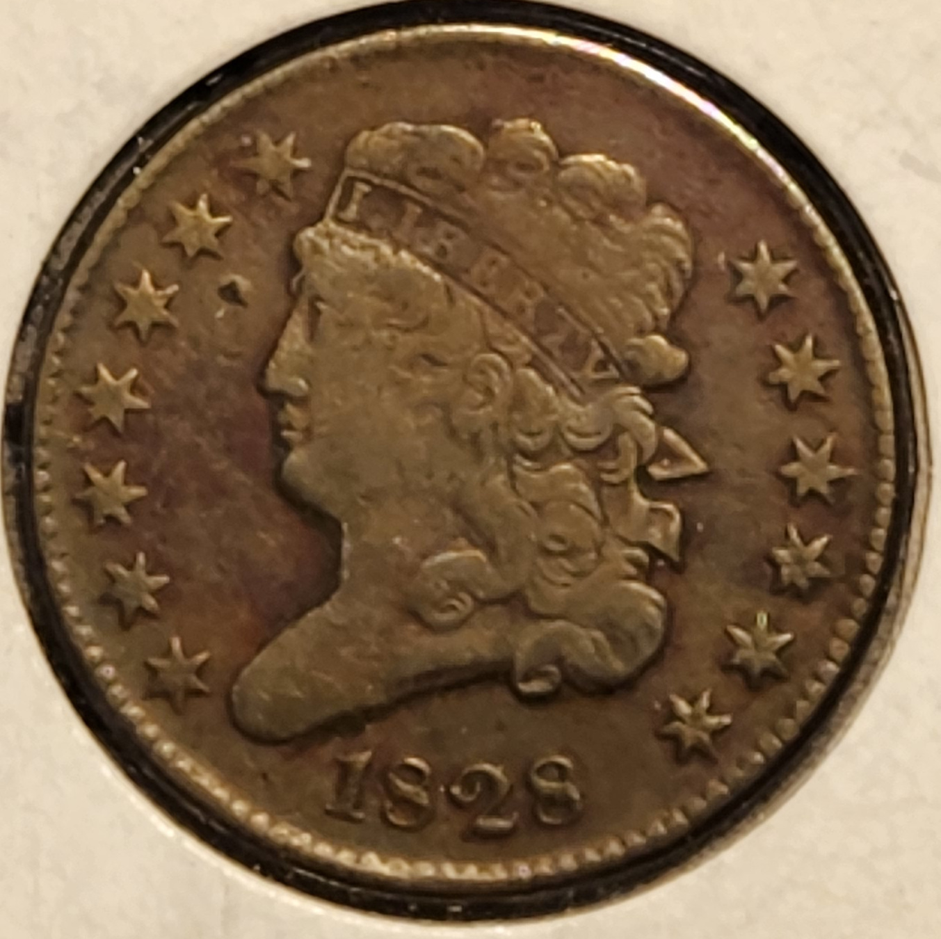 1828 Classic Head Half Cent