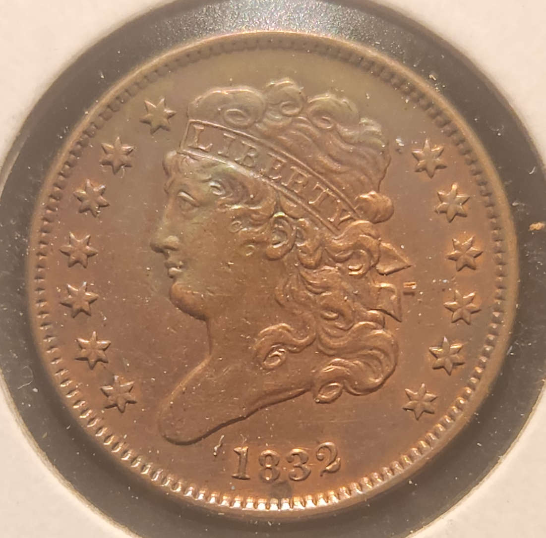 1832 Classic Head Half Cent