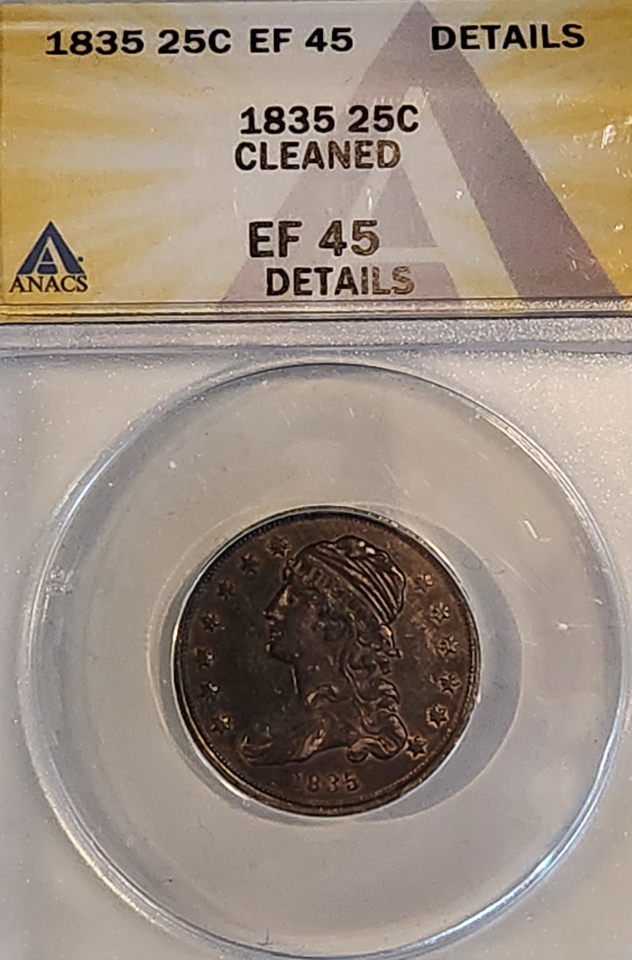 1835 Capped Bust Quarter