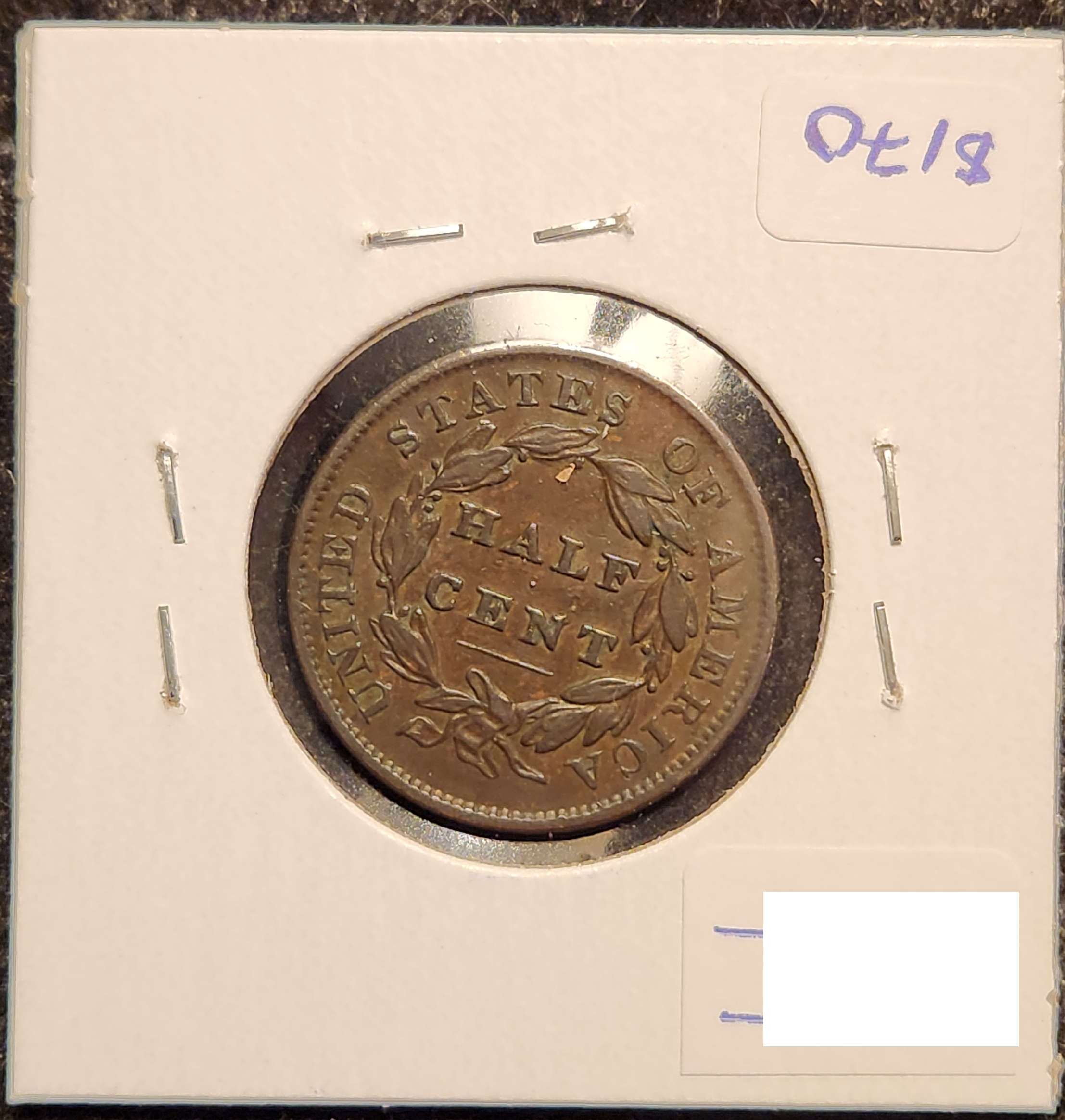 1835 Classic Head Half Cent