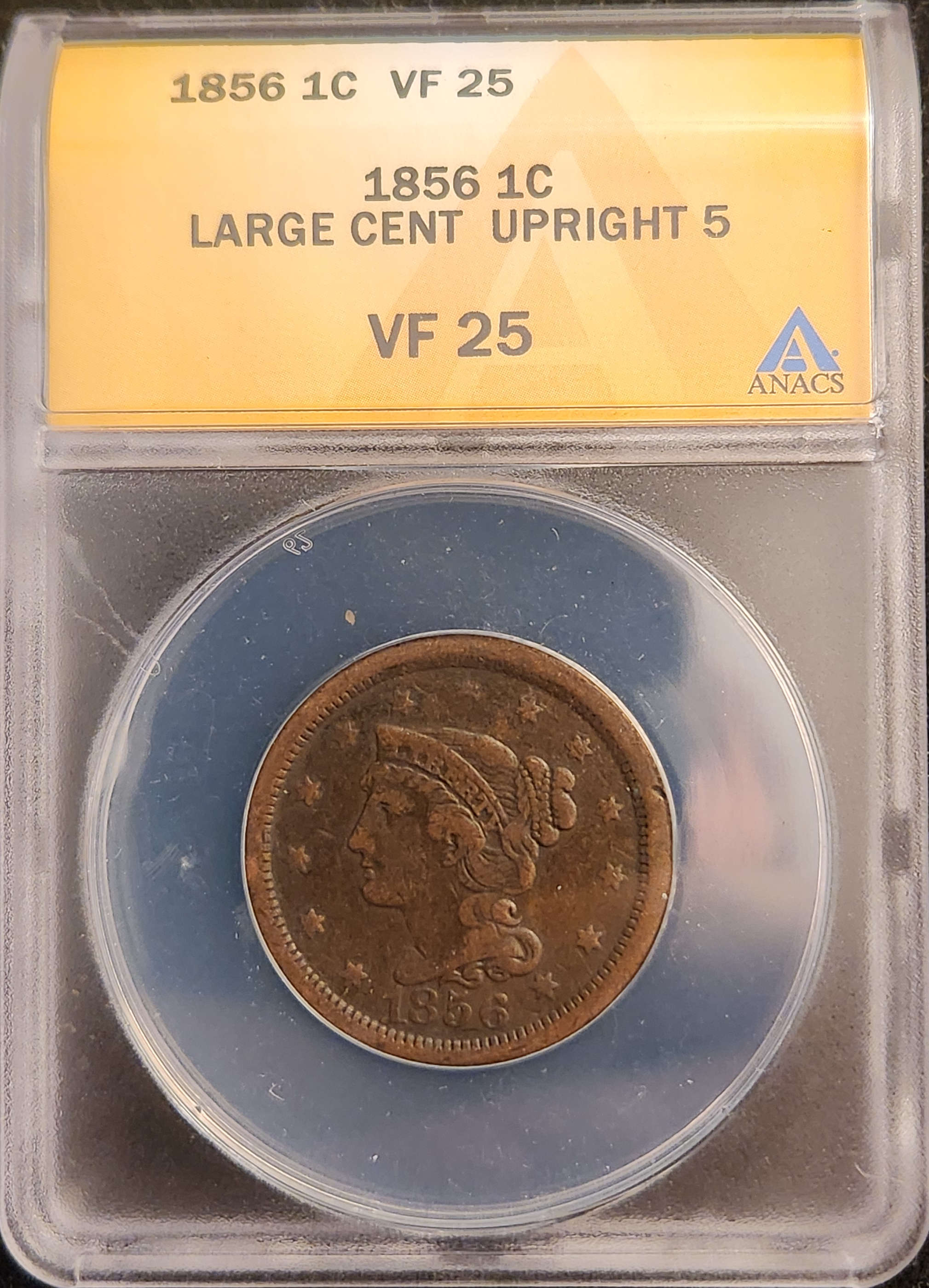 1856 Braided Hair Large Cent
