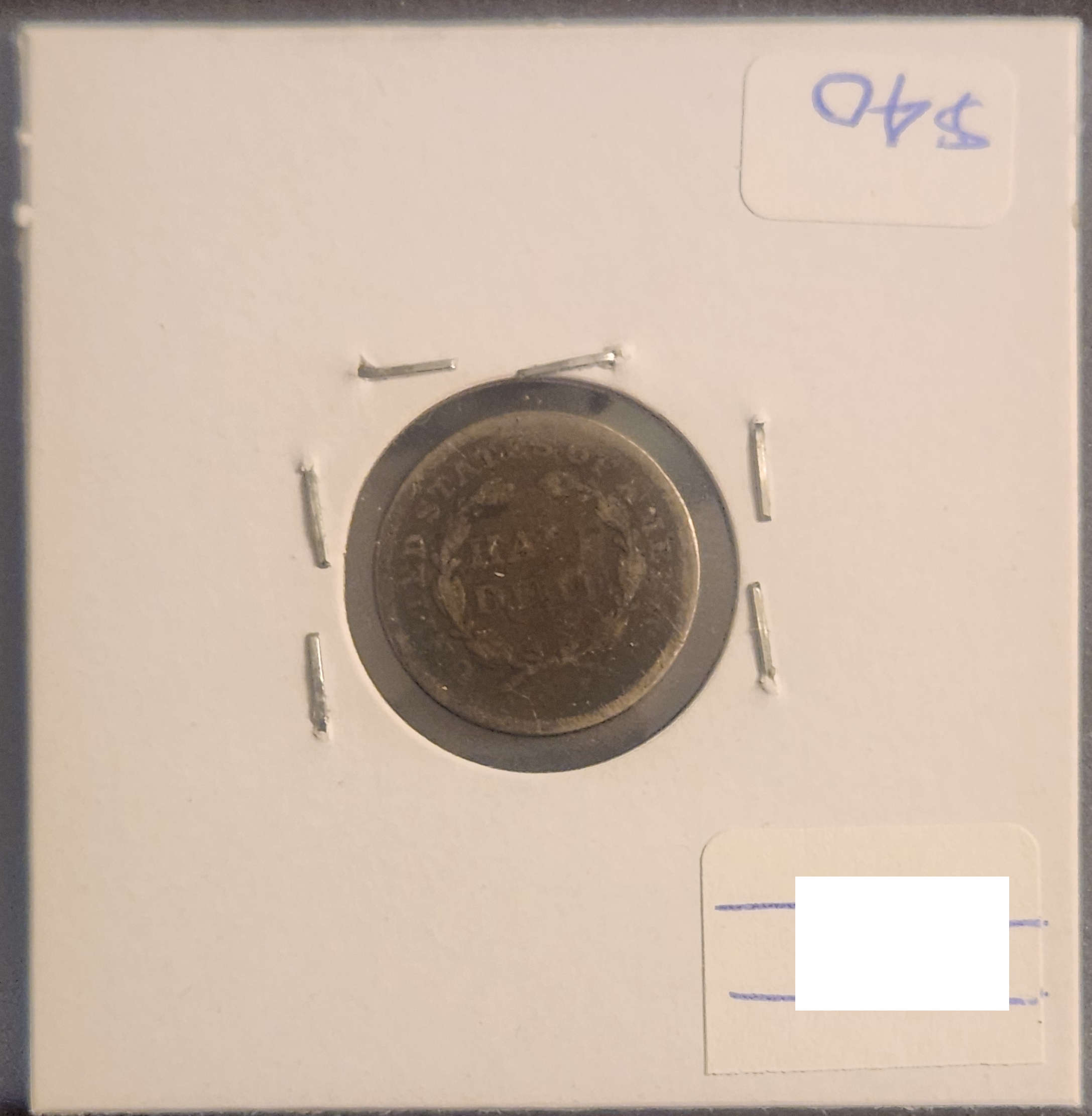 1856 Seated Liberty Half Dime