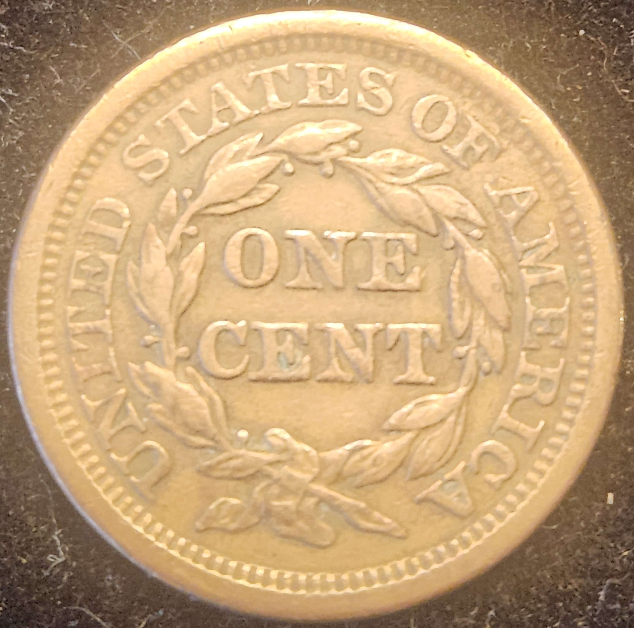 1857 Braided Hair Large Cent