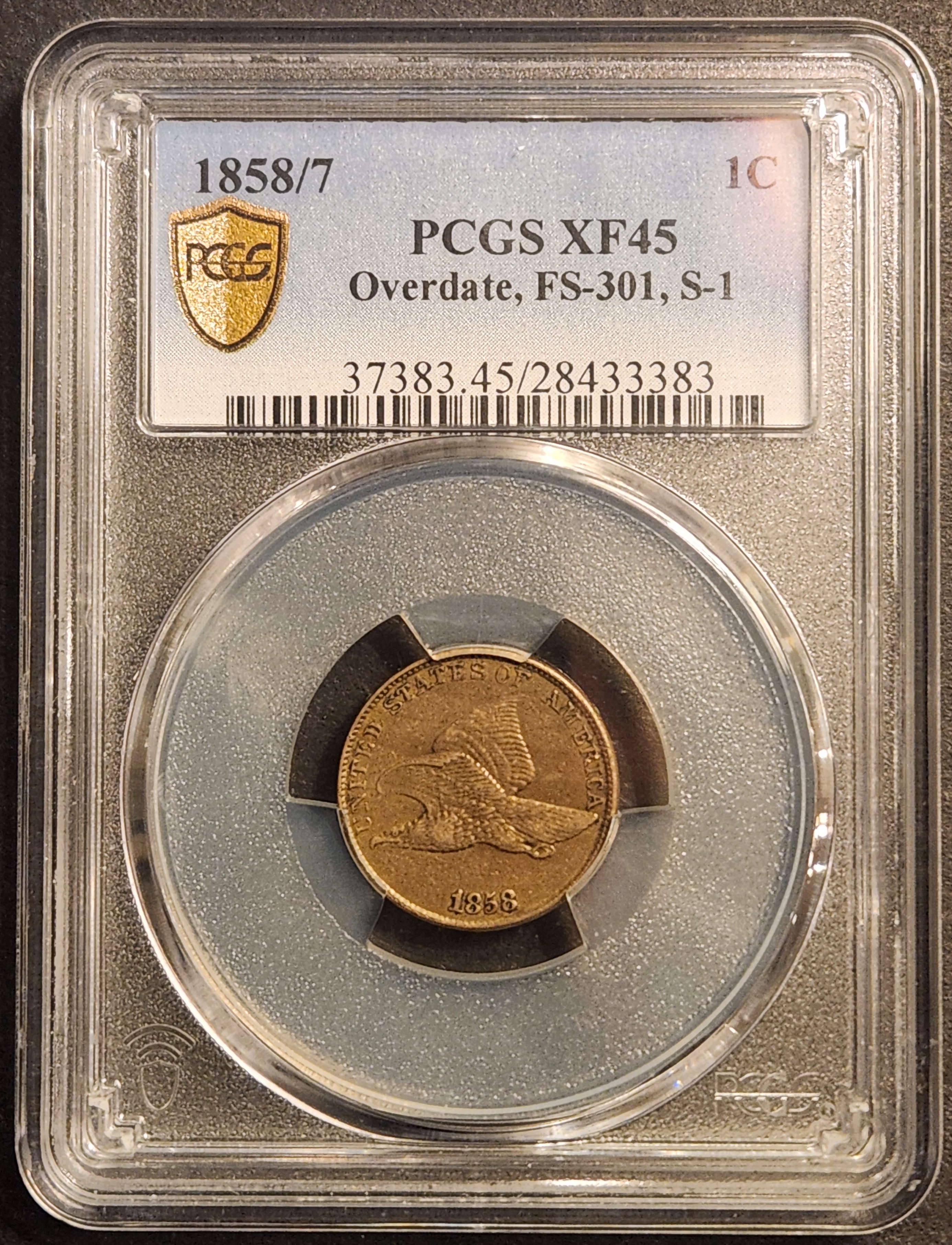 1858 Flying Eagle Cent