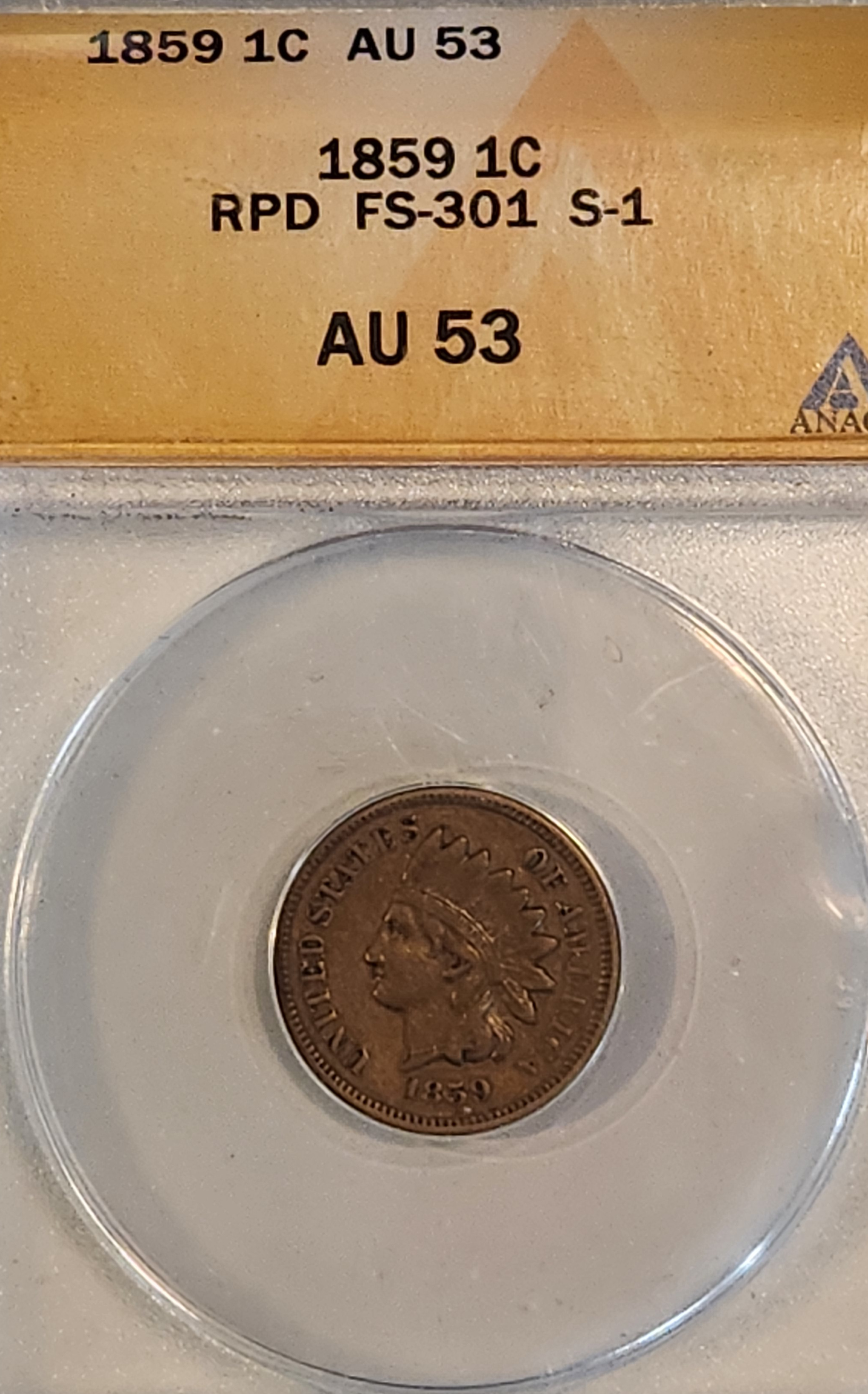 1859 Indian Head Cent