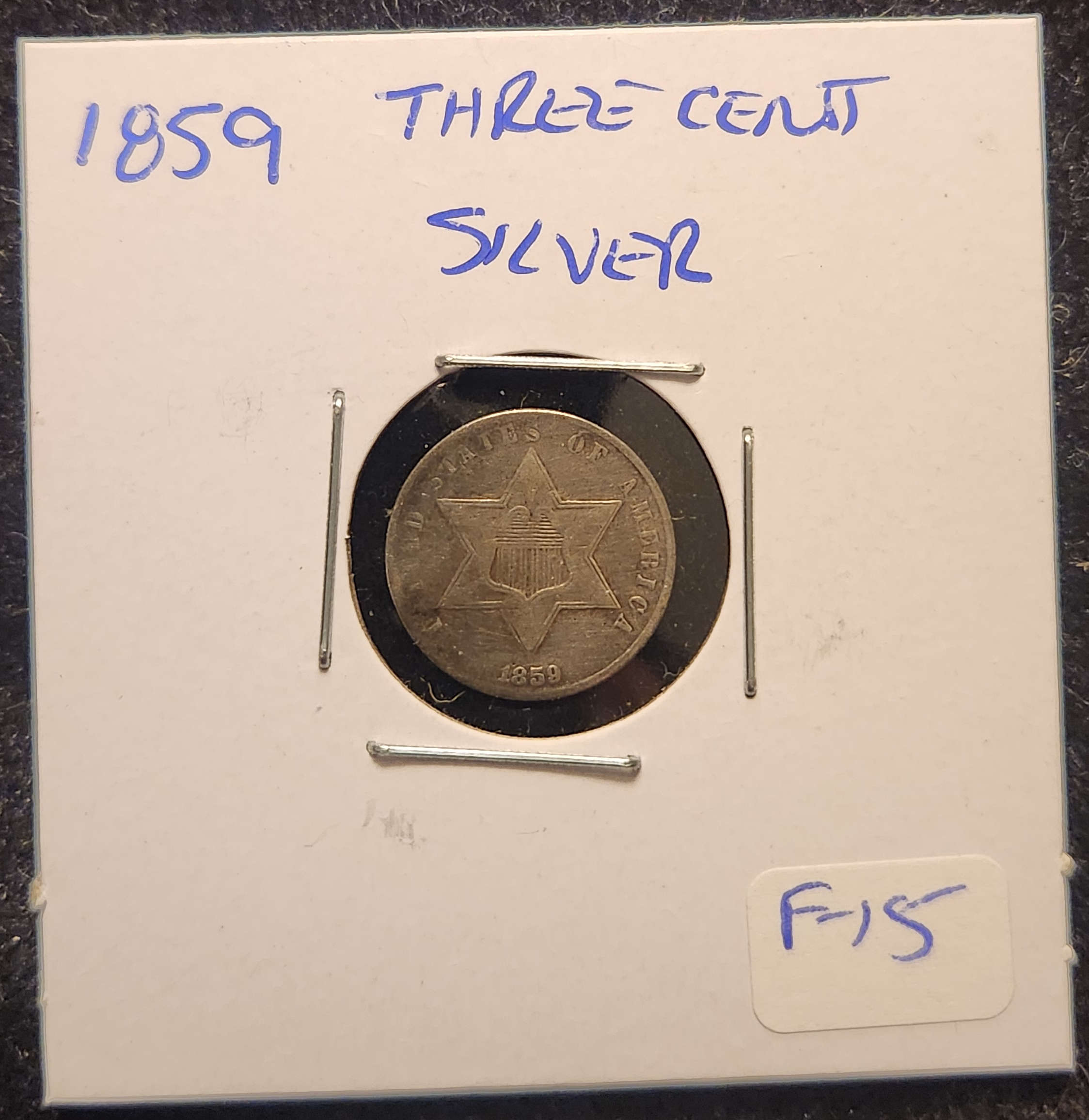 1859 Silver Three Cent Piece
