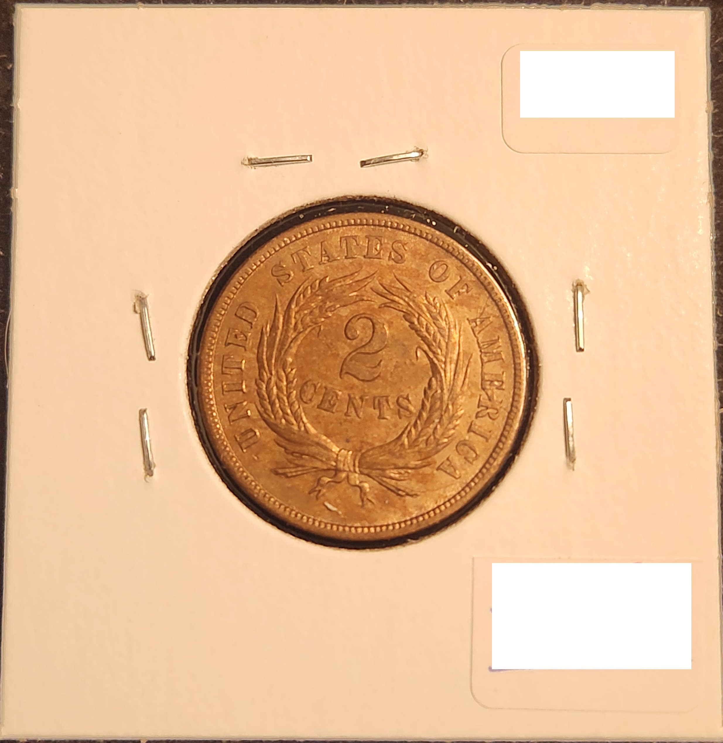1865 Two Cent Piece