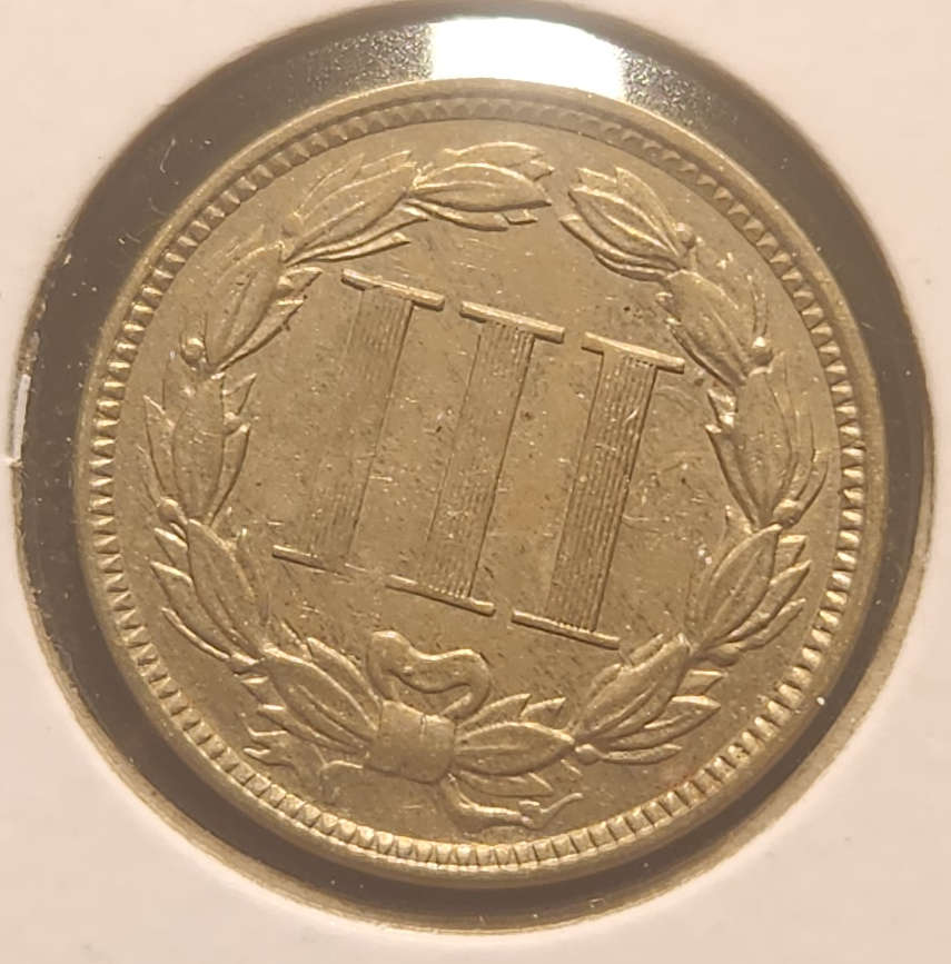 1865 Nickel Three Cent Piece