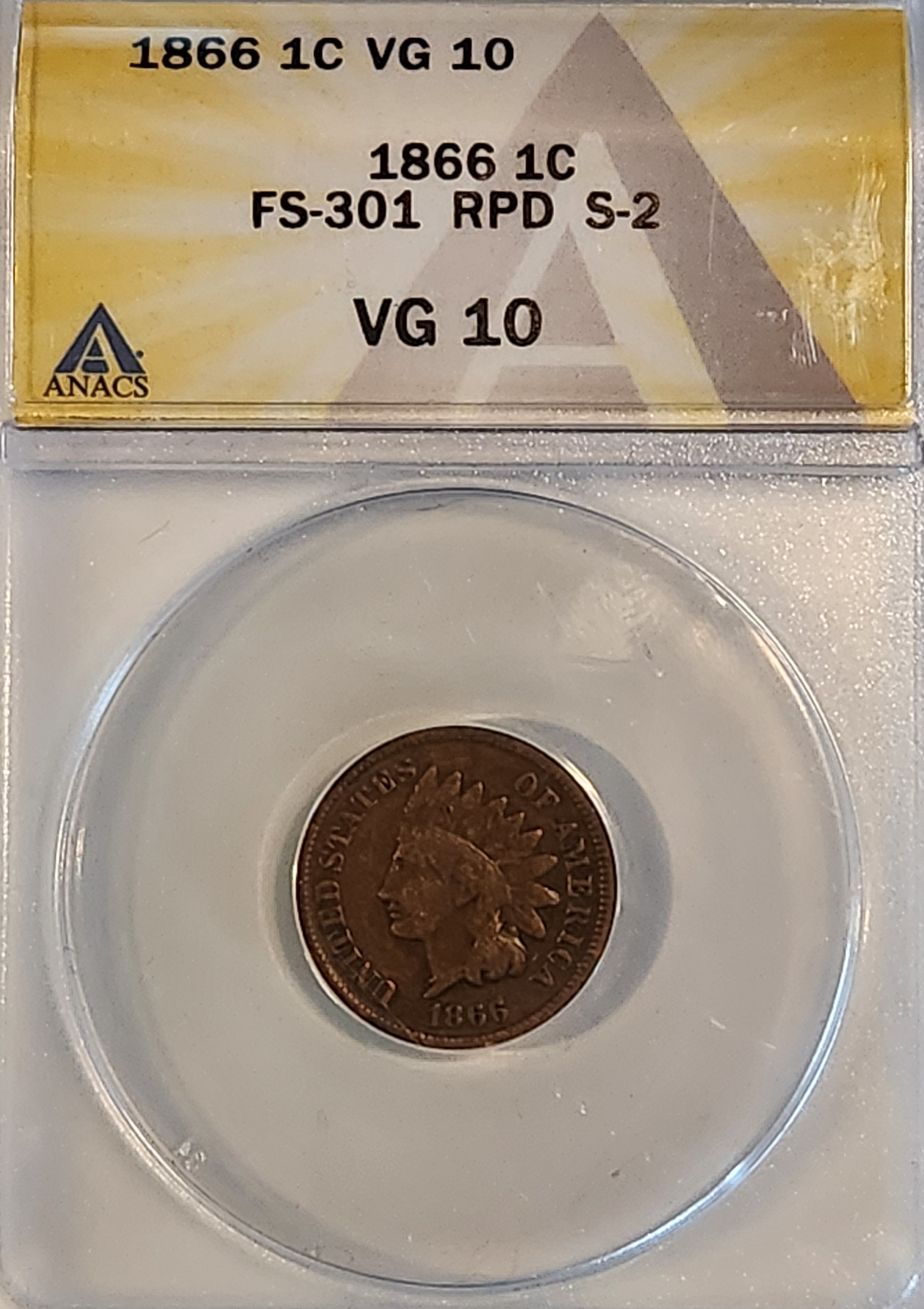 1866 Indian Head Cent