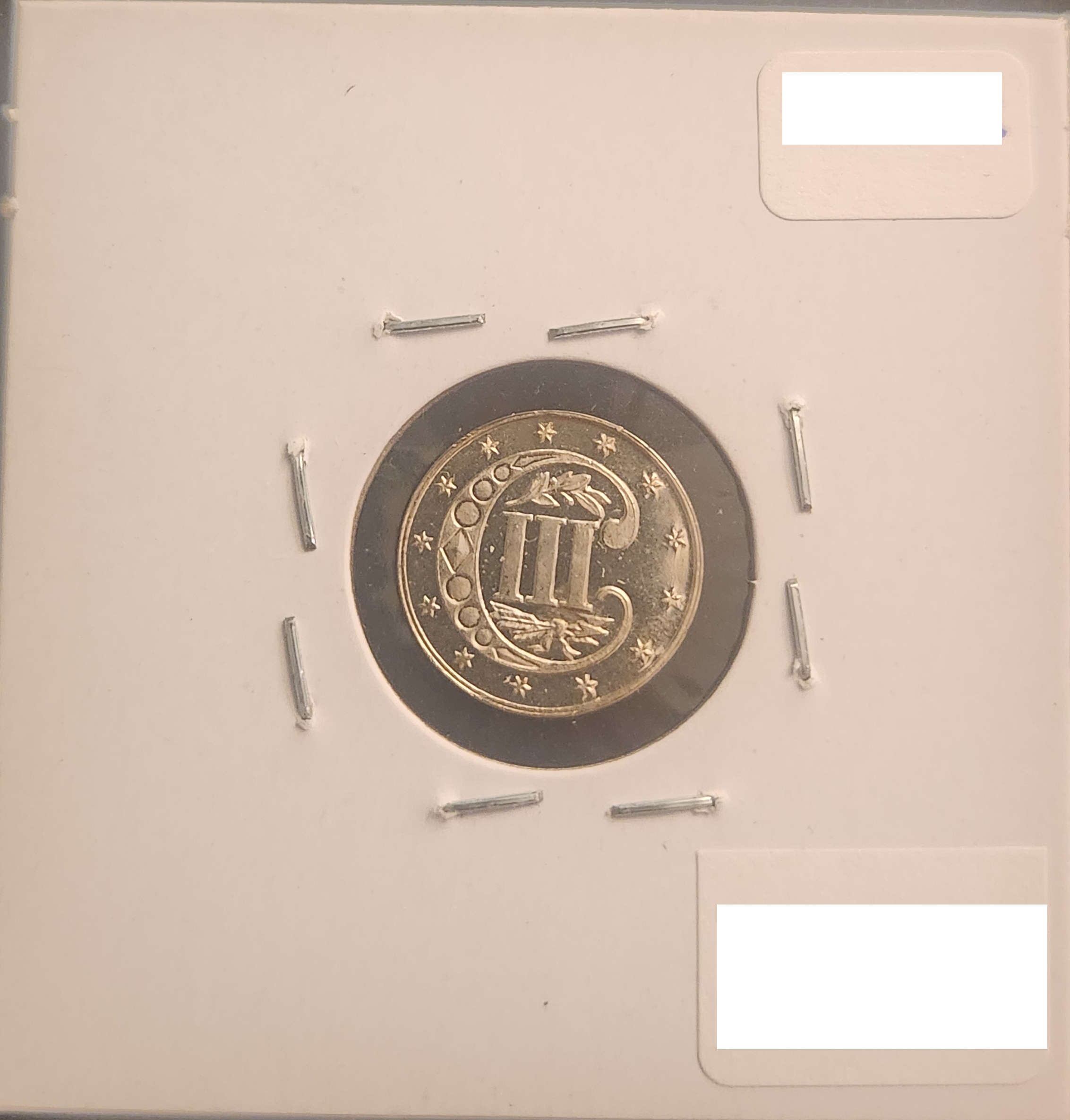 1870 Silver Three Cent Piece