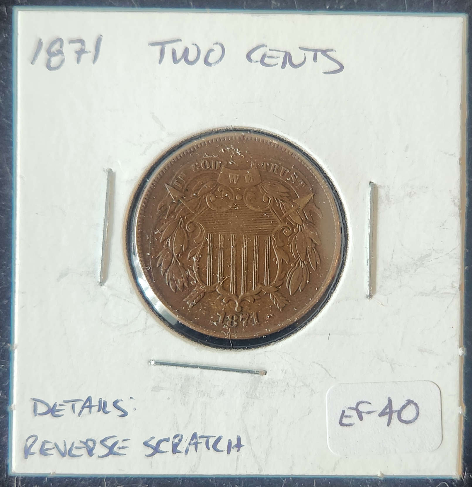 1871 Two Cent Piece