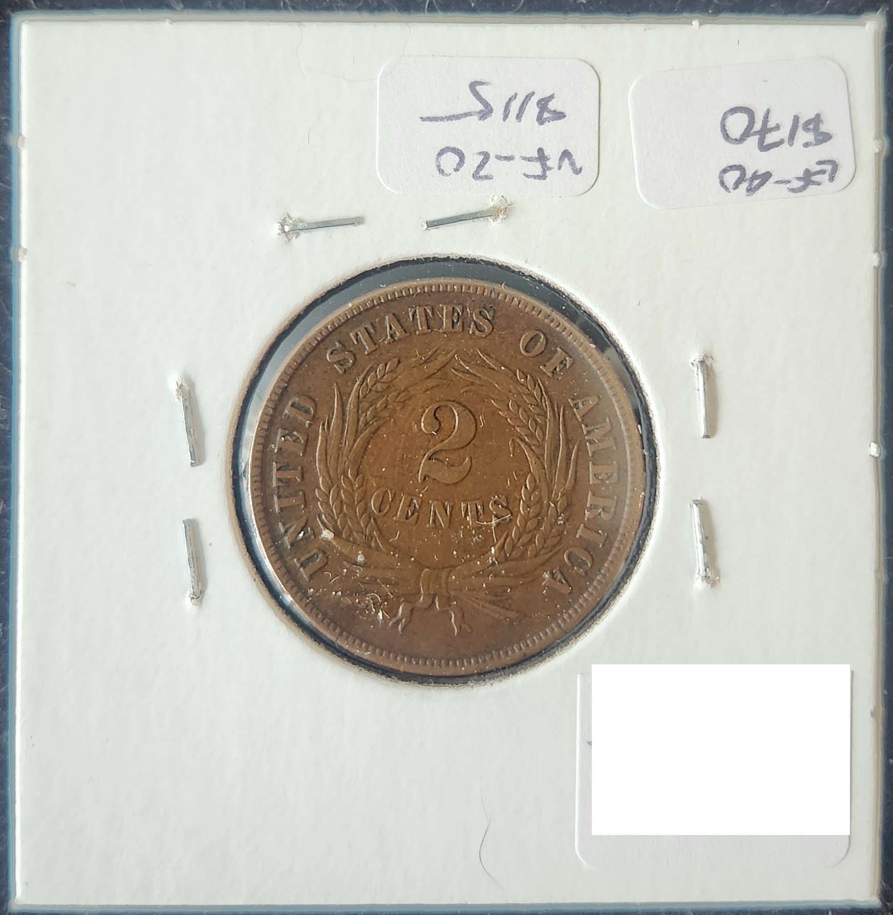 1871 Two Cent Piece