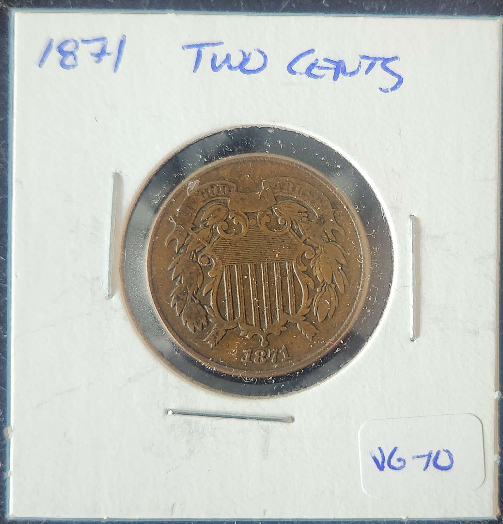 1871 Two Cent Piece
