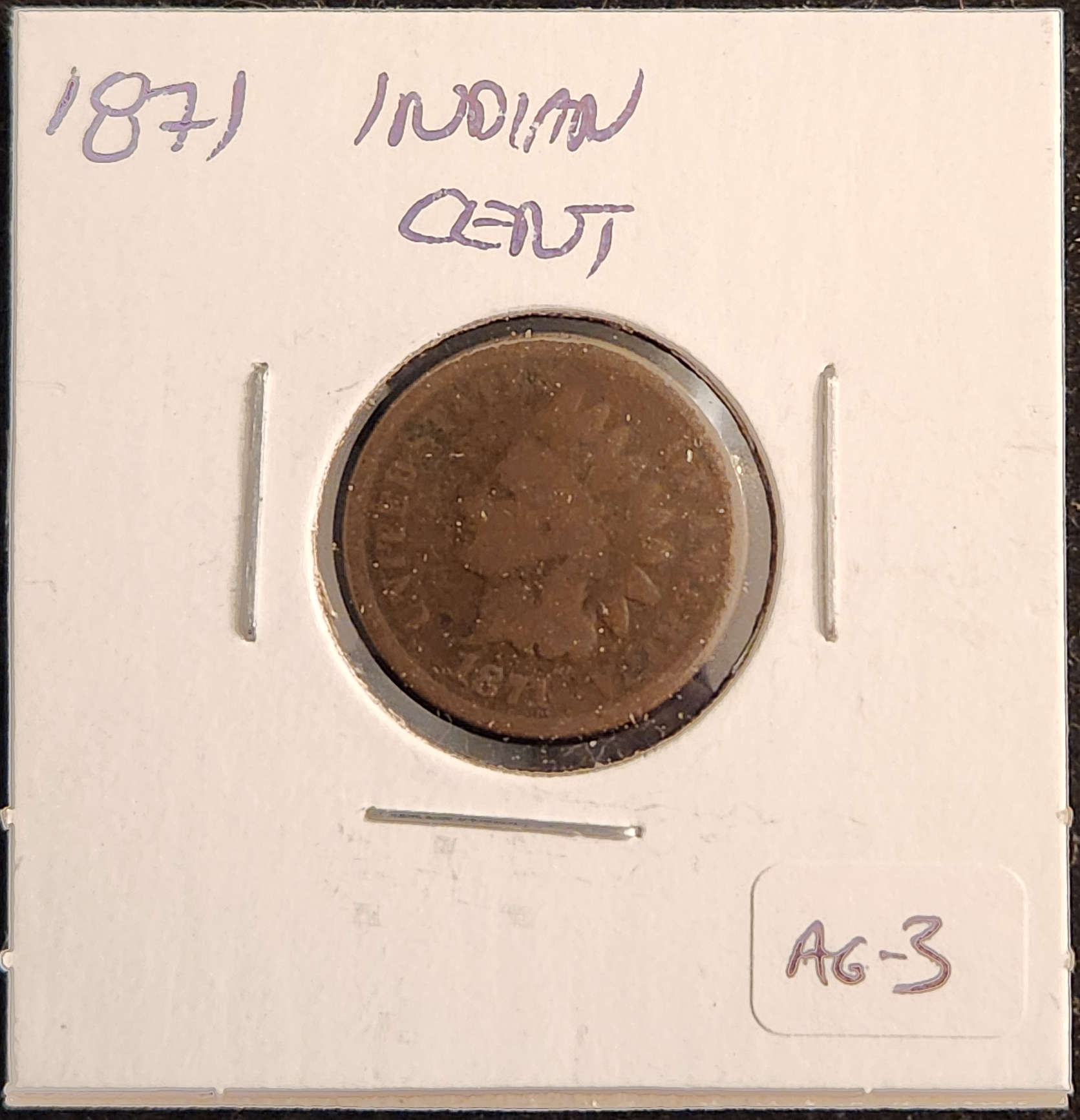 1871 Indian Head Cent