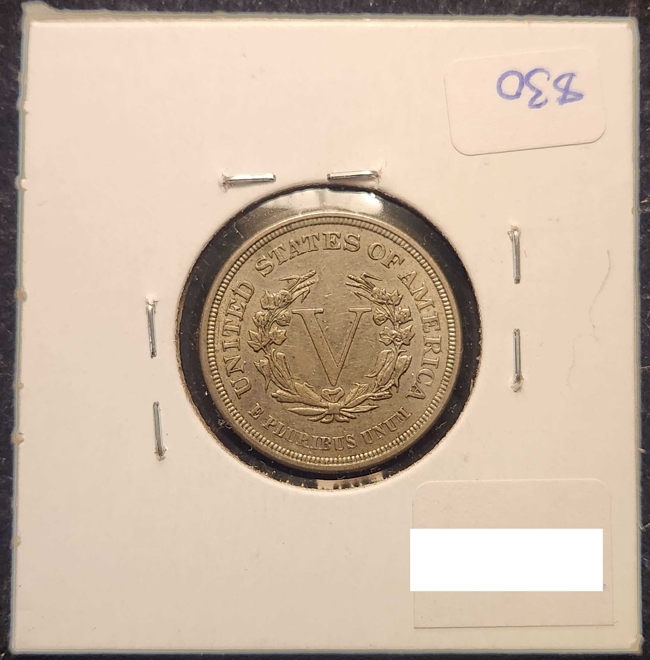 1883 V Nickel