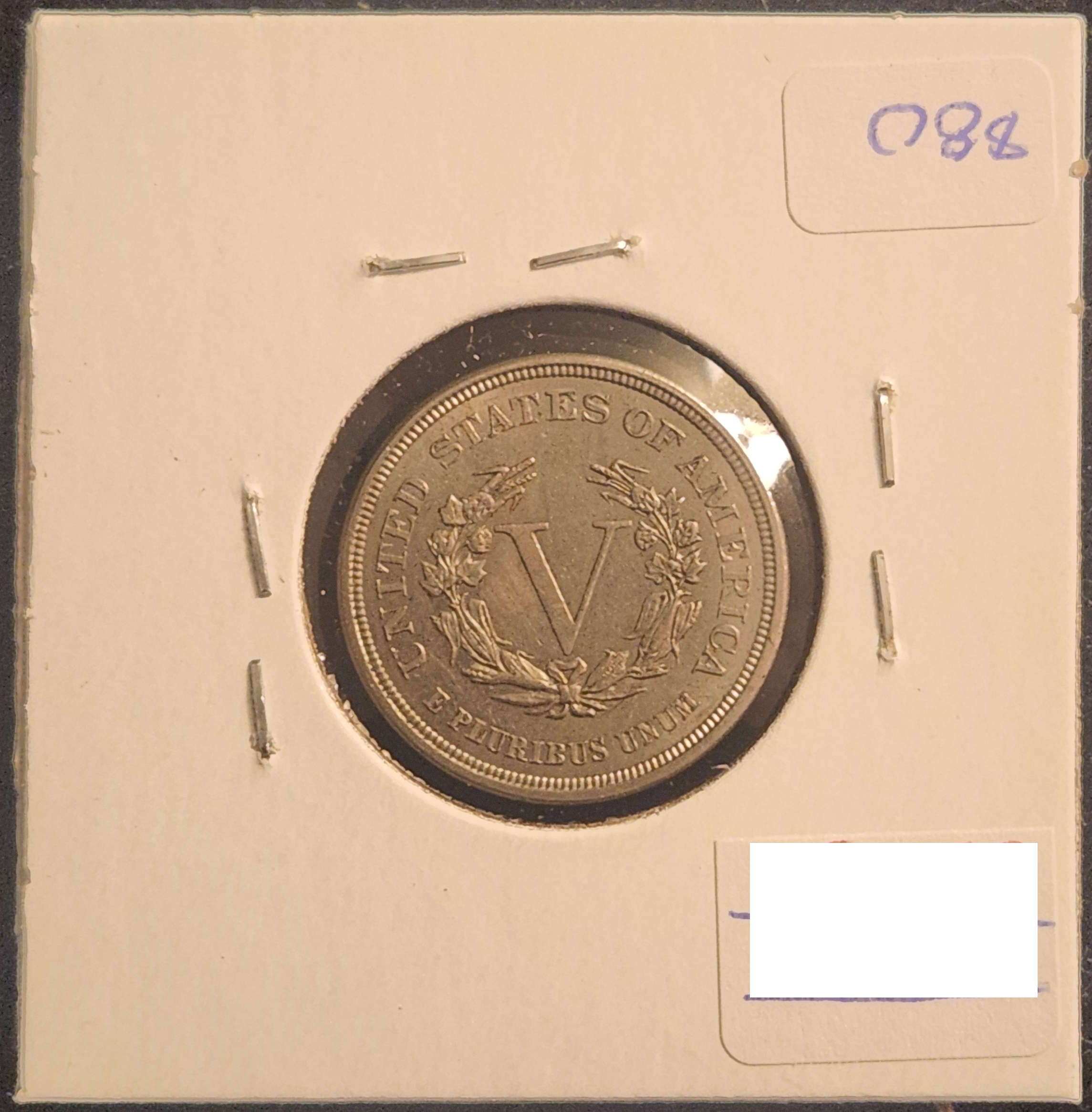 1883 V Nickel