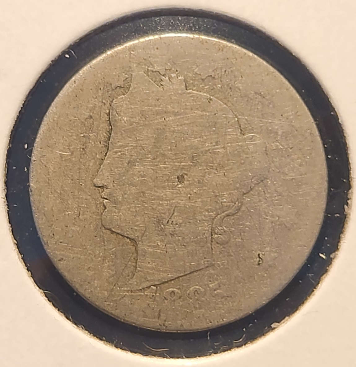 1885 V Nickel