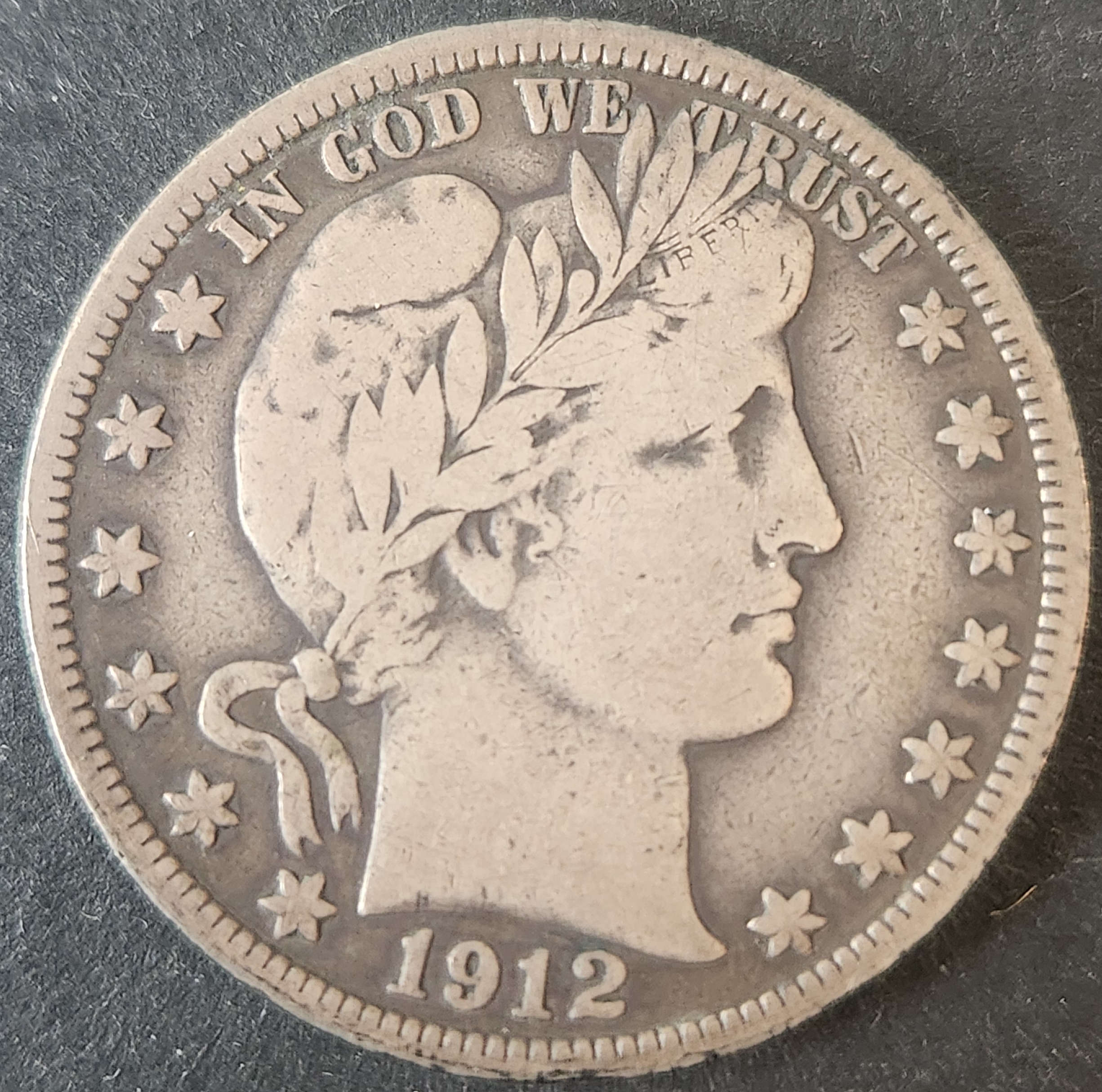 1912S Barber Half Dollar