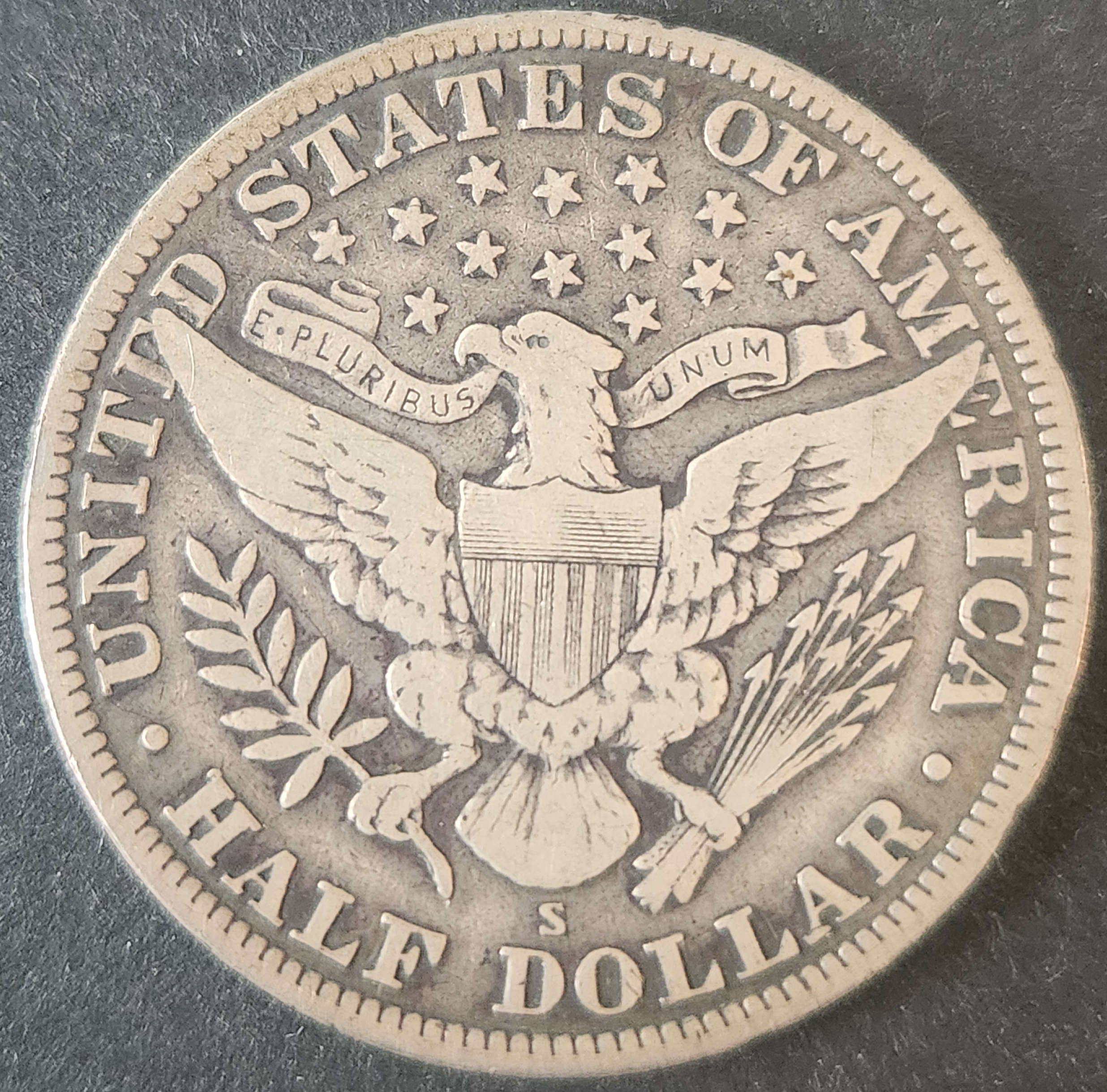 1912S Barber Half Dollar
