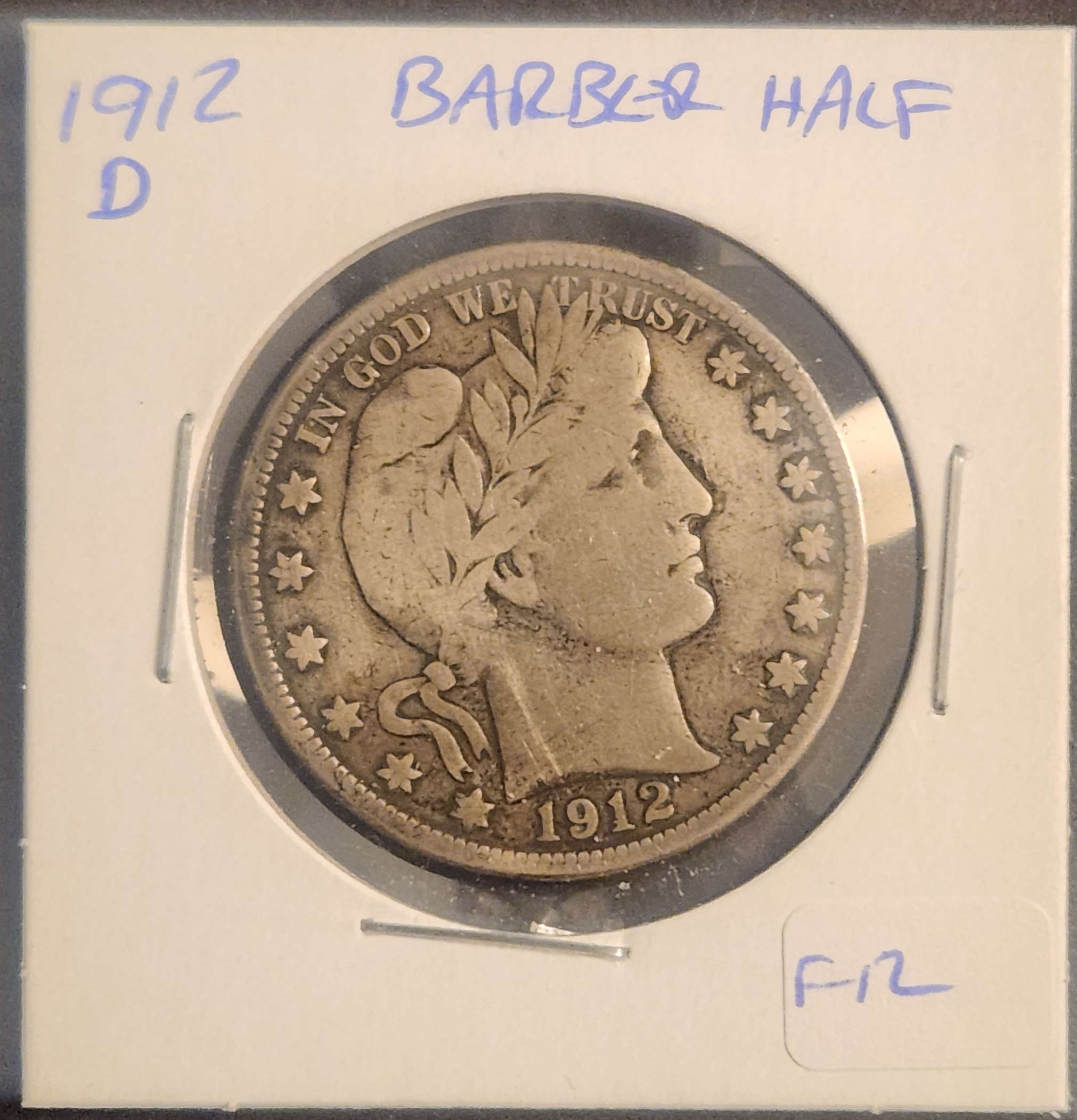 1912D Barber Half Dollar
