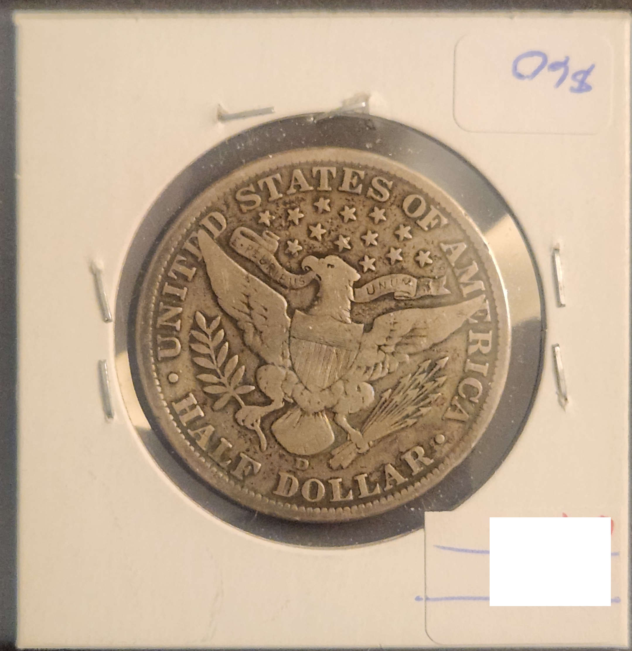 1912D Barber Half Dollar