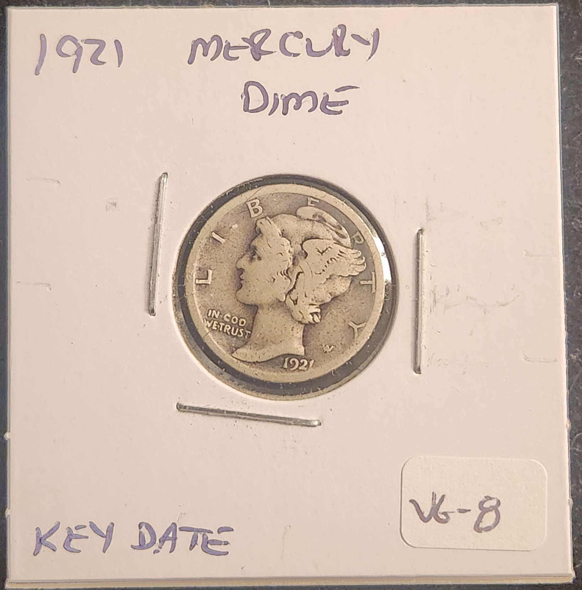 1921 Mercury Dime