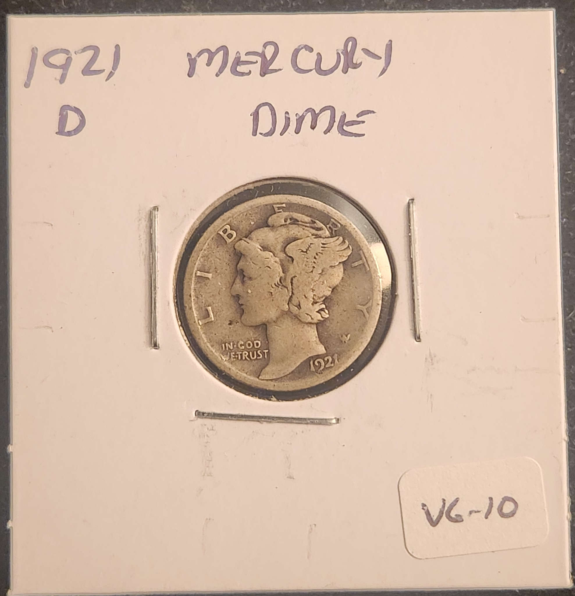 1921D Mercury Dime