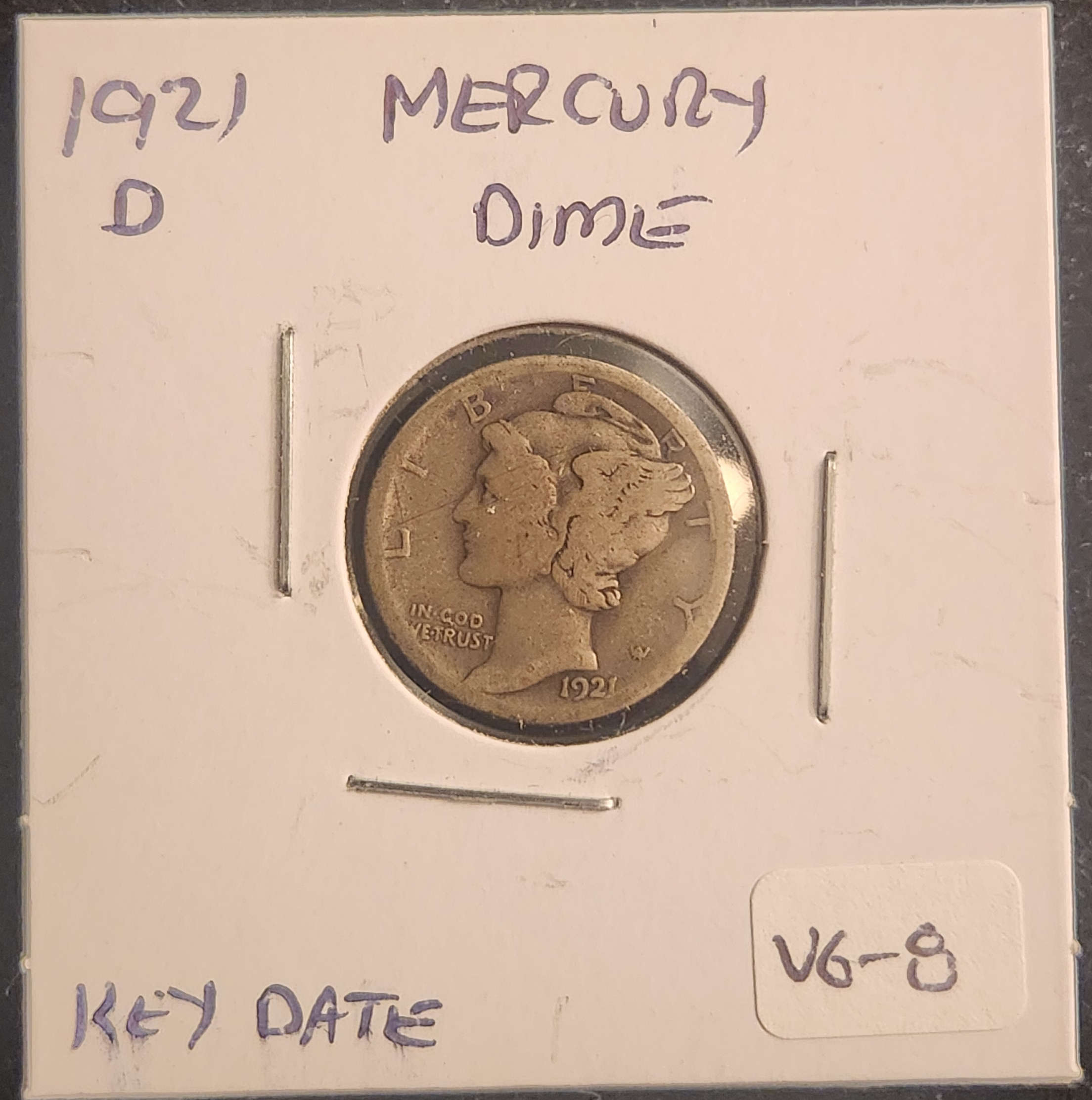 1921D Mercury Dime
