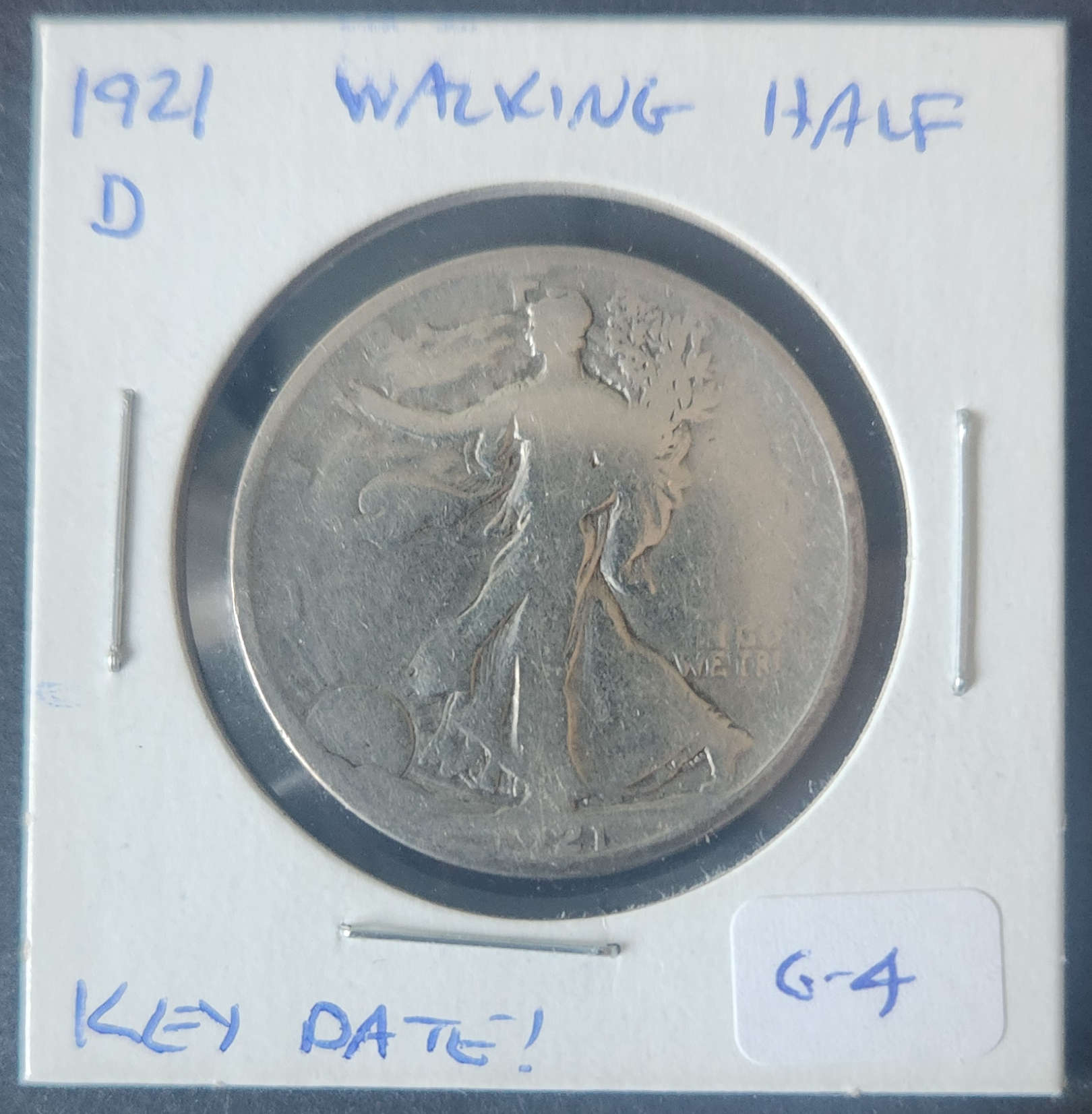 1921D Walking Liberty Half Dollar