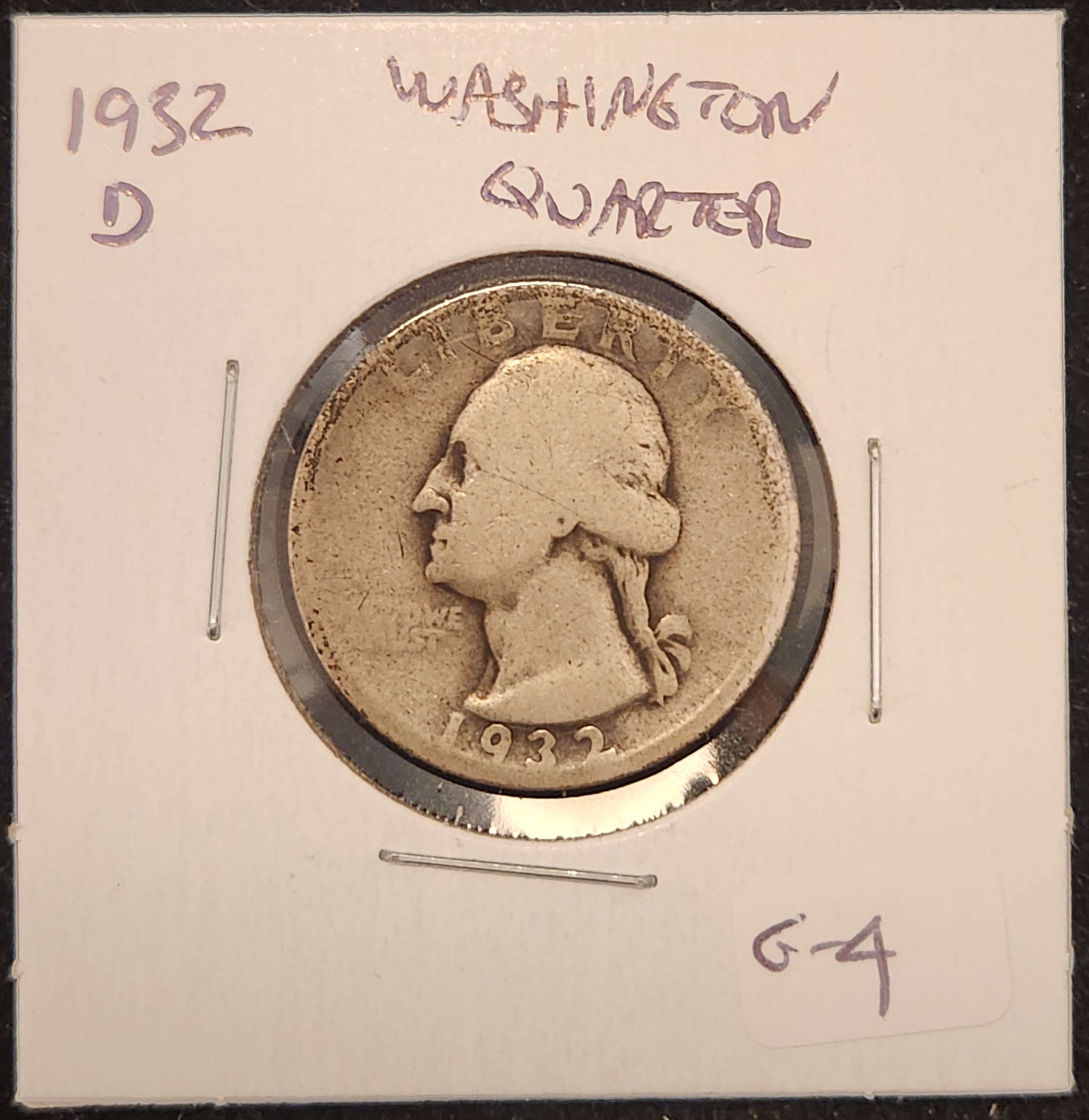 1932D Washington - Silver Quarter