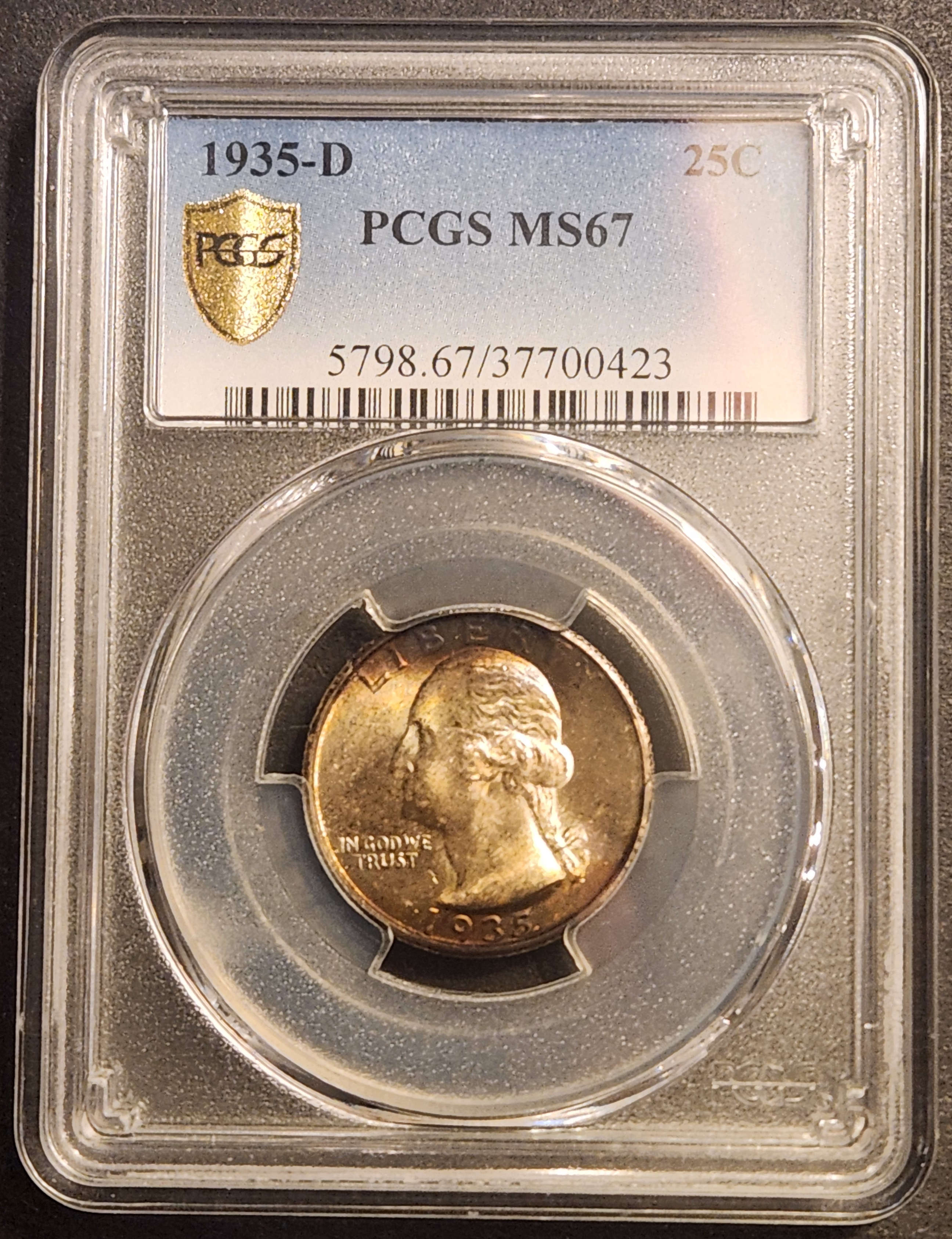 1935D Washington - Silver Quarter