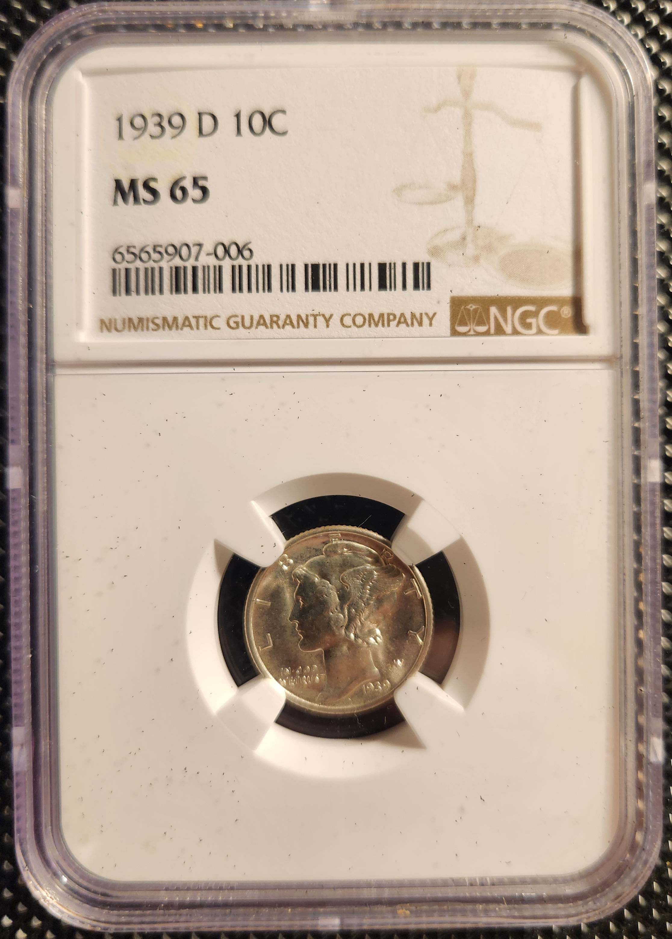 1939D Mercury Dime