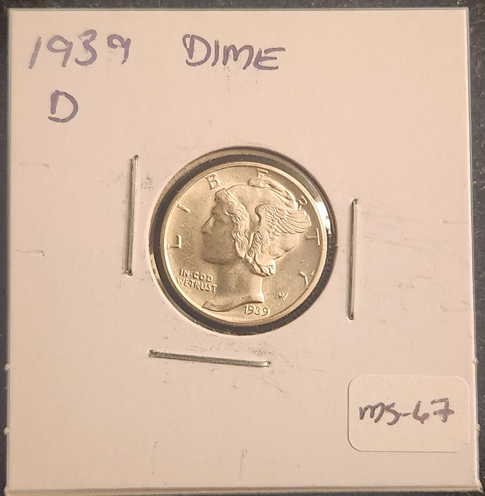1939D Mercury Dime