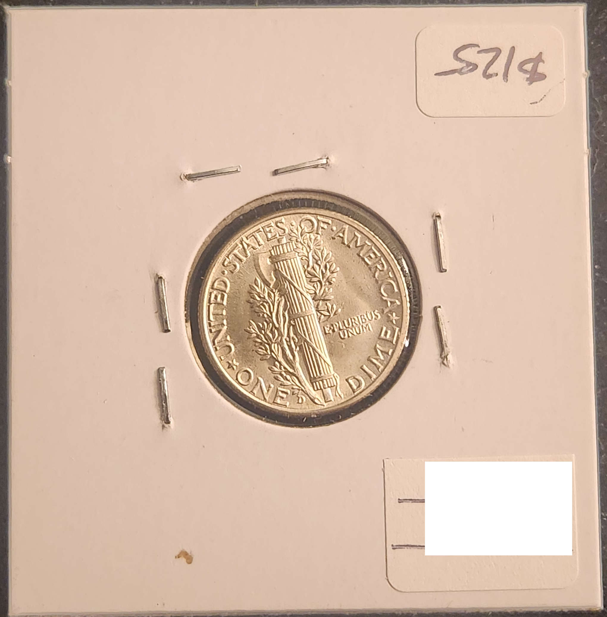 1939D Mercury Dime