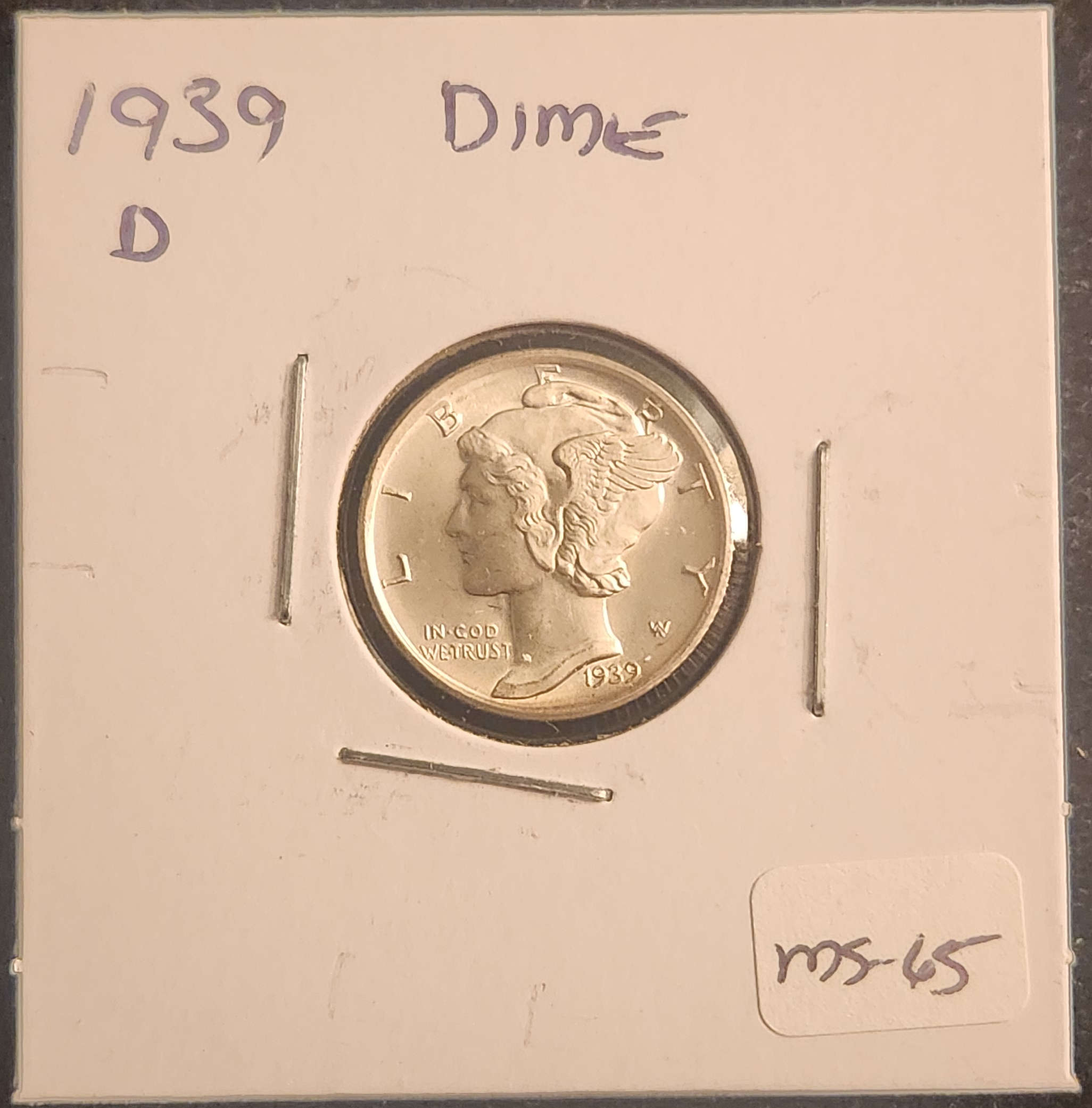 1939D Mercury Dime