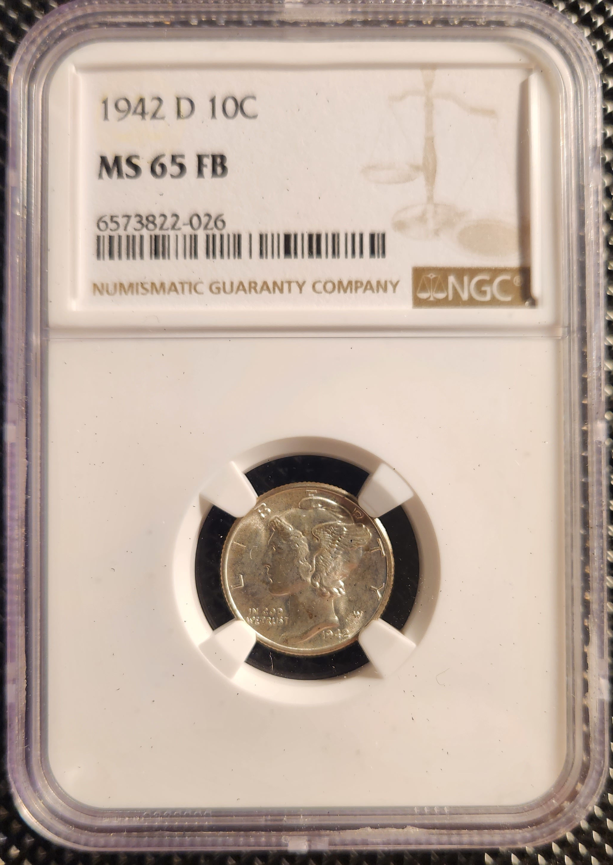 1942D Mercury Dime