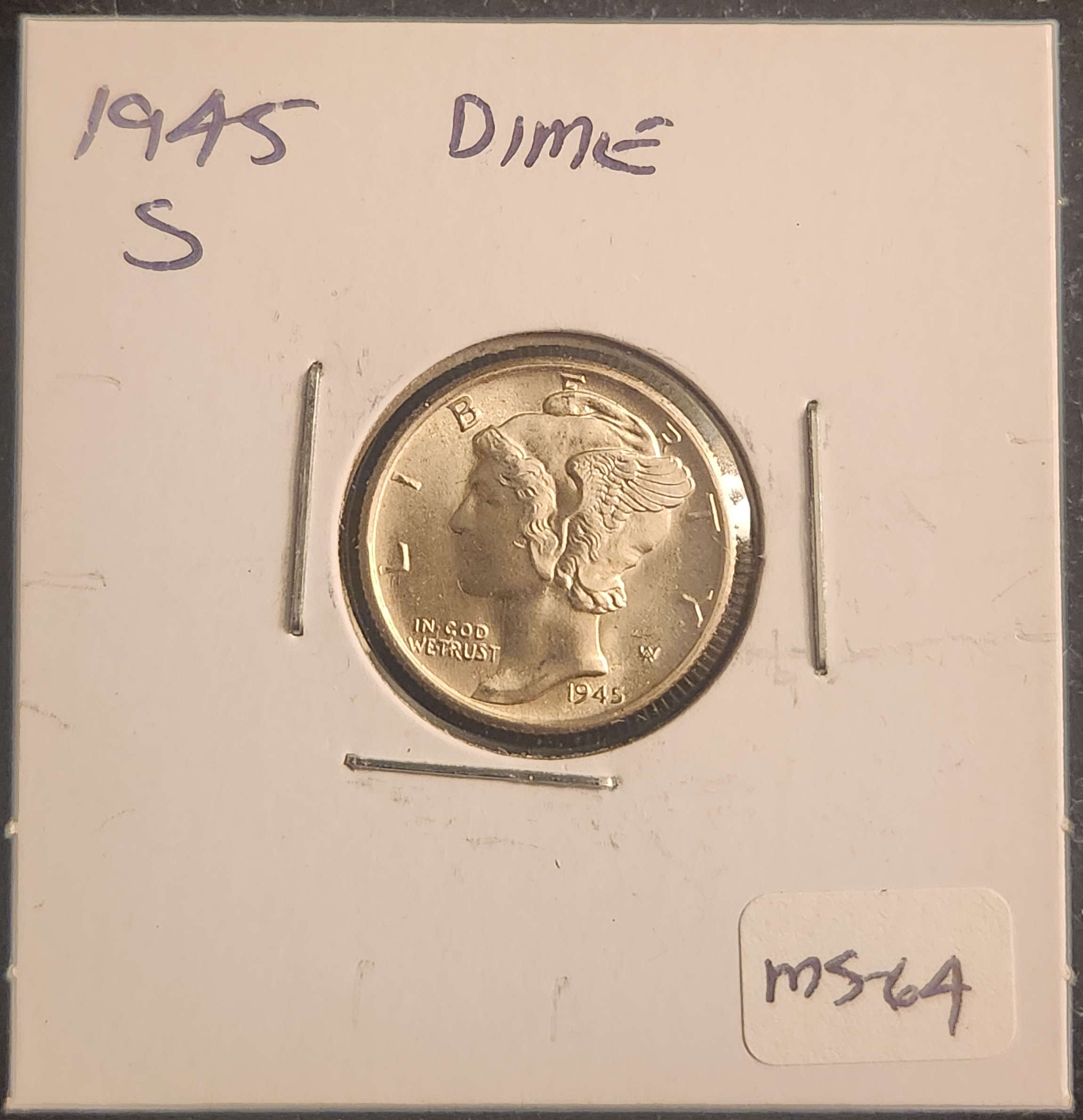 1945S Mercury Dime