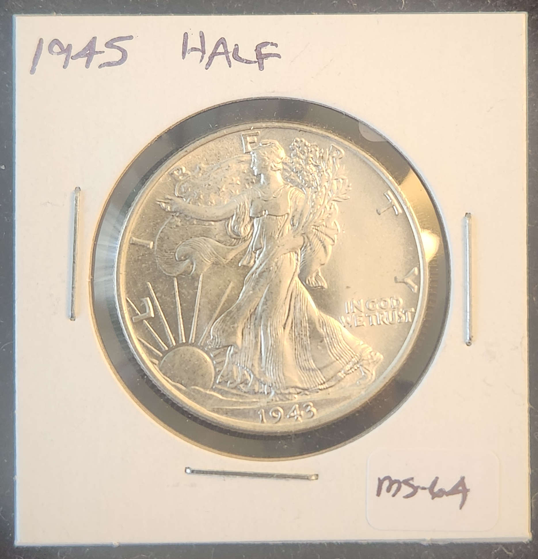 1945 Walking Liberty Half Dollar