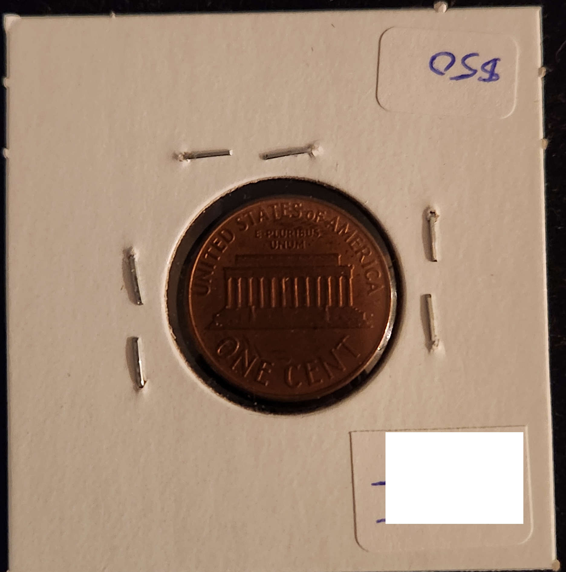 1960D Lincoln Memorial Cent