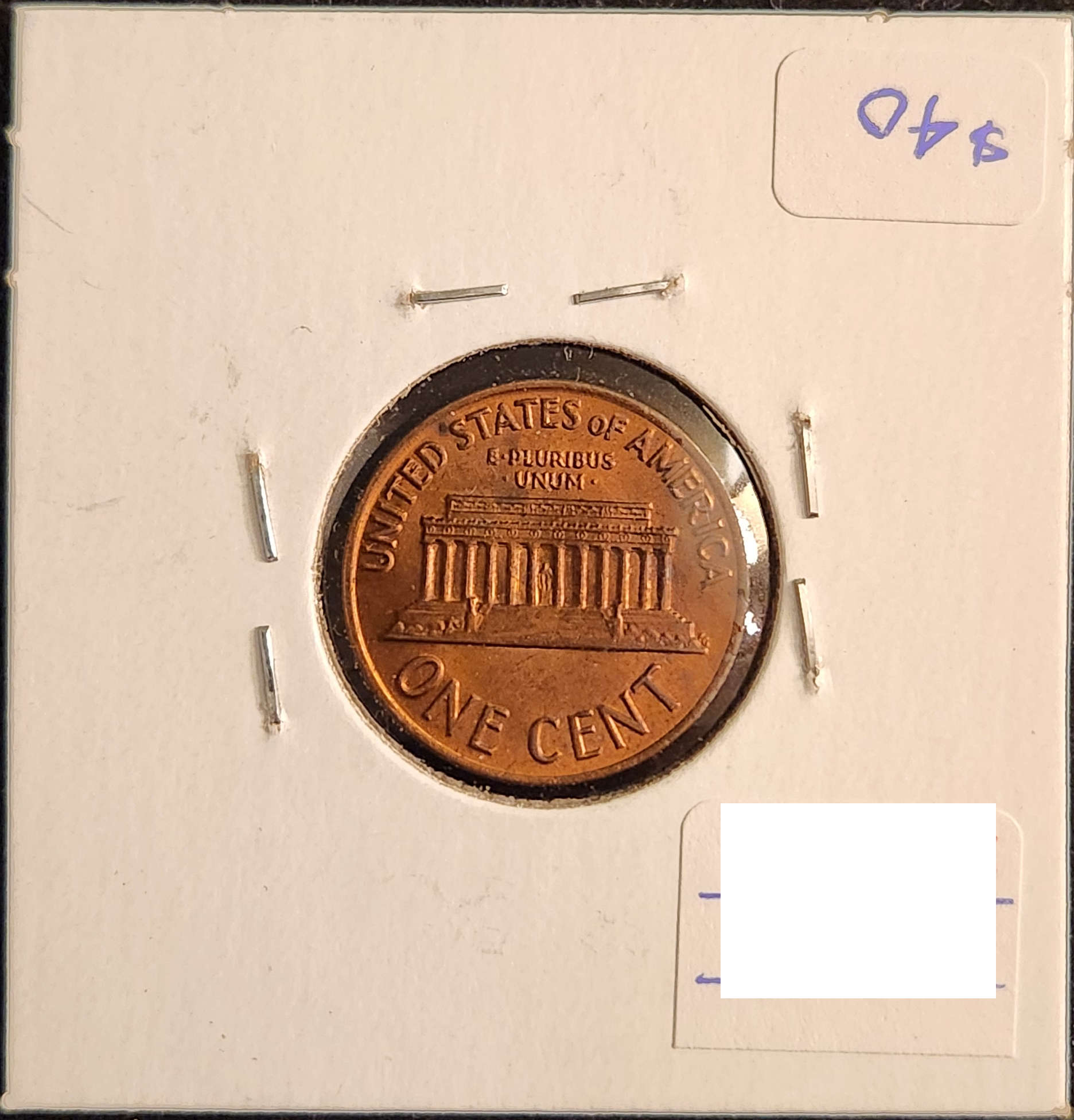 1972 Lincoln Memorial Cent