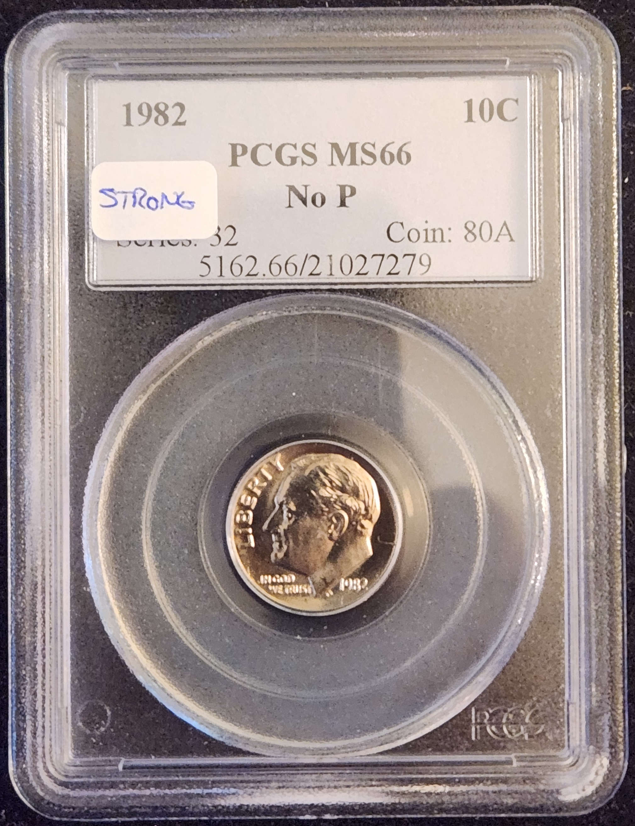 1982P Roosevelt - Clad Dime