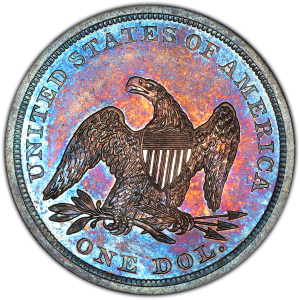 Seated Liberty Dollar Reverse